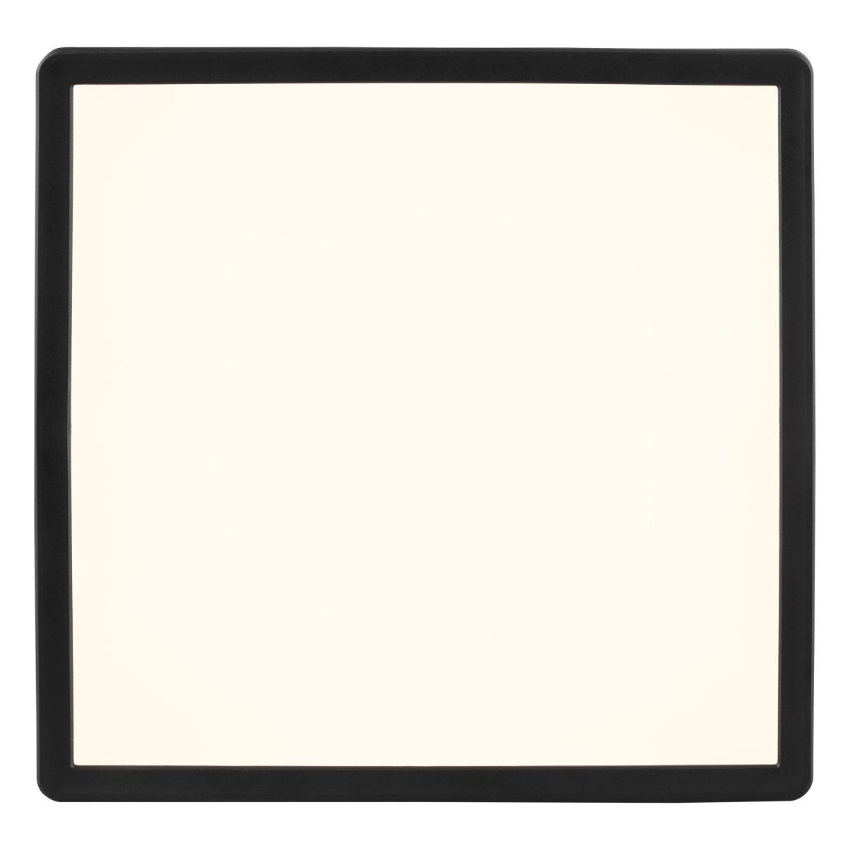 Avola 30cm Zwart plafondlamp Van Brilliant - Avola is een moderne plafondlamp, volledig gemaakt van kunststof, met een zwart frame dat elegant een ge&iuml;ntegreerd ledpaneel omsluit.