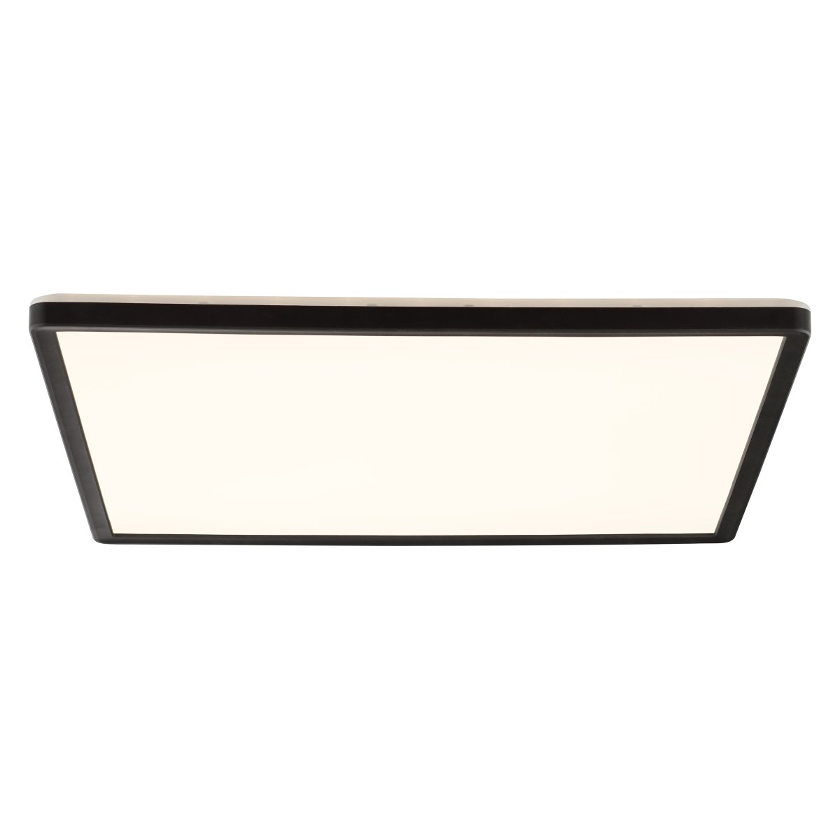 Avola 42cm Zwart plafondlamp Van Brilliant - Avola is een moderne plafondlamp, volledig gemaakt van kunststof, met een zwart frame dat elegant een geïntegreerd ledpaneel omsluit.