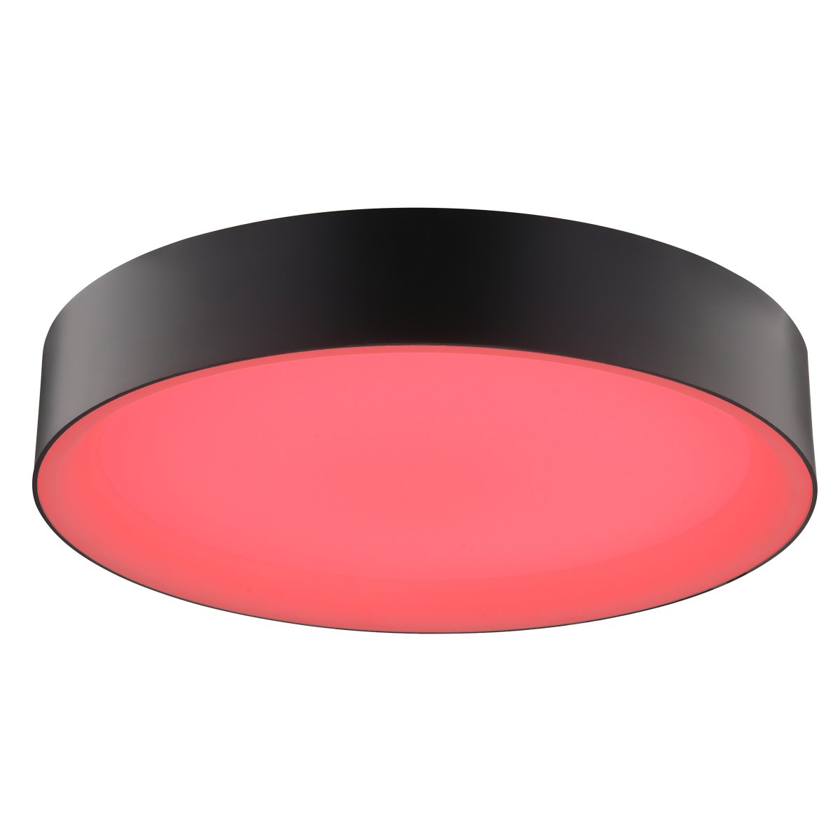 Larios Ø40 Zwart plafondlamp Van Brilliant - Zowel een timer als een nachtlampje zijn beschikbaar op de afstandsbediening, waardoor het een perfecte keuze is voor slaapkamers of andere ruimtes waar u een rustige en sfeervolle omgeving wilt cre&euml;ren.