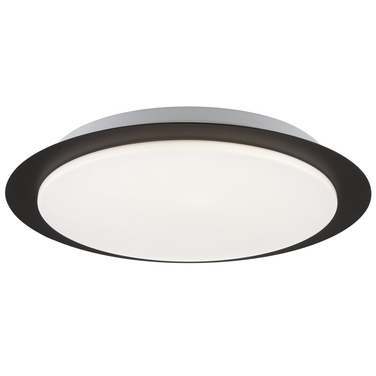 Vittoria Ø33 Zwart plafondlamp Van Brilliant - Dankzij de geïntegreerde ledtechnologie levert de lamp een sterke en gelijkmatige lichtopbrengst van 1300 lumen met een kleurtemperatuur van 4000K, wat zorgt voor een neutraal wit licht - ideaal voor omgevingen waar goede verlichting cruciaal is.