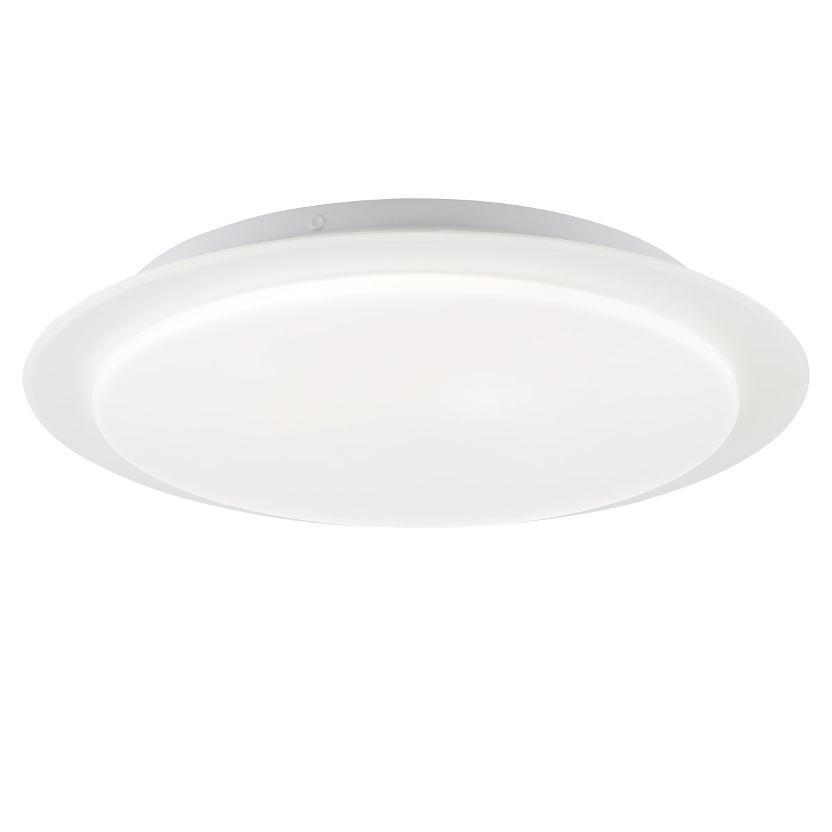 Vittoria Ø33 Wit plafondlamp Van Brilliant - Dankzij de geïntegreerde ledtechnologie levert de lamp een sterke en gelijkmatige lichtopbrengst van 1300 lumen met een kleurtemperatuur van 4000K, wat zorgt voor een neutraal wit licht - ideaal voor omgevingen waar goede verlichting cruciaal is.