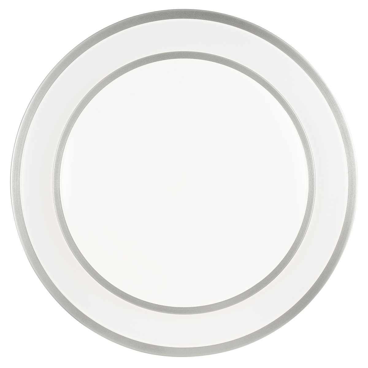 Luciano Ø40 Zilver plafondlamp Van Brilliant - Luciano is een stijlvolle plafondlamp van metaal en kunststof, ontworpen met zilveren frames die het ronde ledpaneel op een moderne en discrete manier omlijsten.