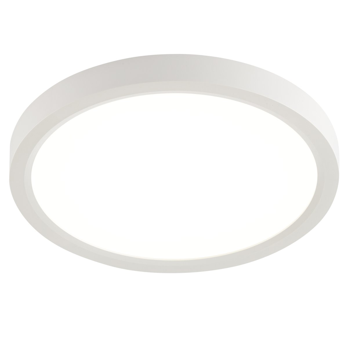 Galo Ø23cm Wit plafondlamp Van Brilliant - Met een lichtsterkte van 1700 lumen en een witte gloed van 4000K geeft de lamp een helder en egaal licht, perfect voor ruimtes waar u goed zicht nodig hebt - zonder de sfeer te beïnvloeden.