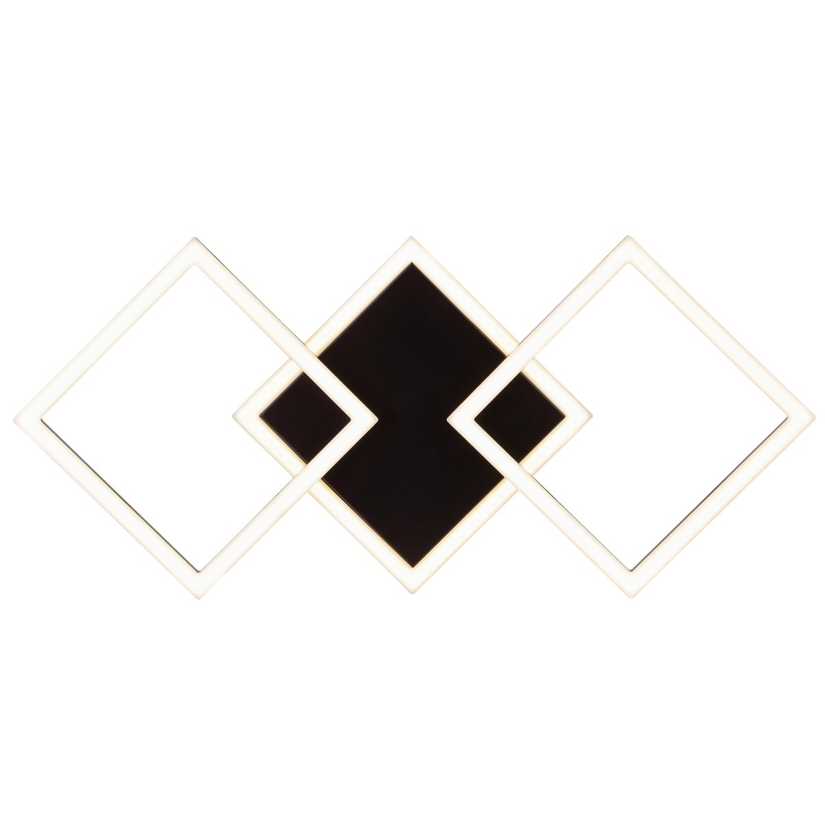 Jorvic 62cm Zwart plafondlamp Van Brilliant - Het design is modern, luchtig en tegelijkertijd opvallend, waardoor de lamp een perfecte blikvanger is in ruimtes met een minimalistische of eigentijdse stijl.