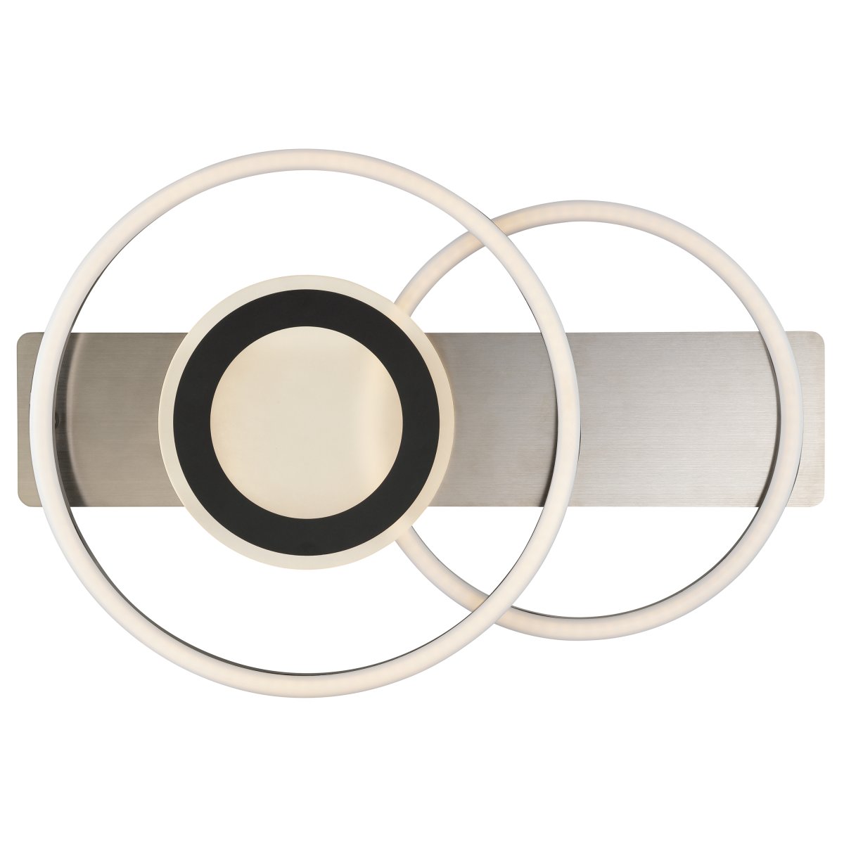 Maureen 55cm Zwart plafondlamp Van Brilliant - De combinatie van materiaal en kleur geeft de lamp een verfijnde uitstraling die zowel in een modern interieur als in meer industrieel geïnspireerde omgevingen past.