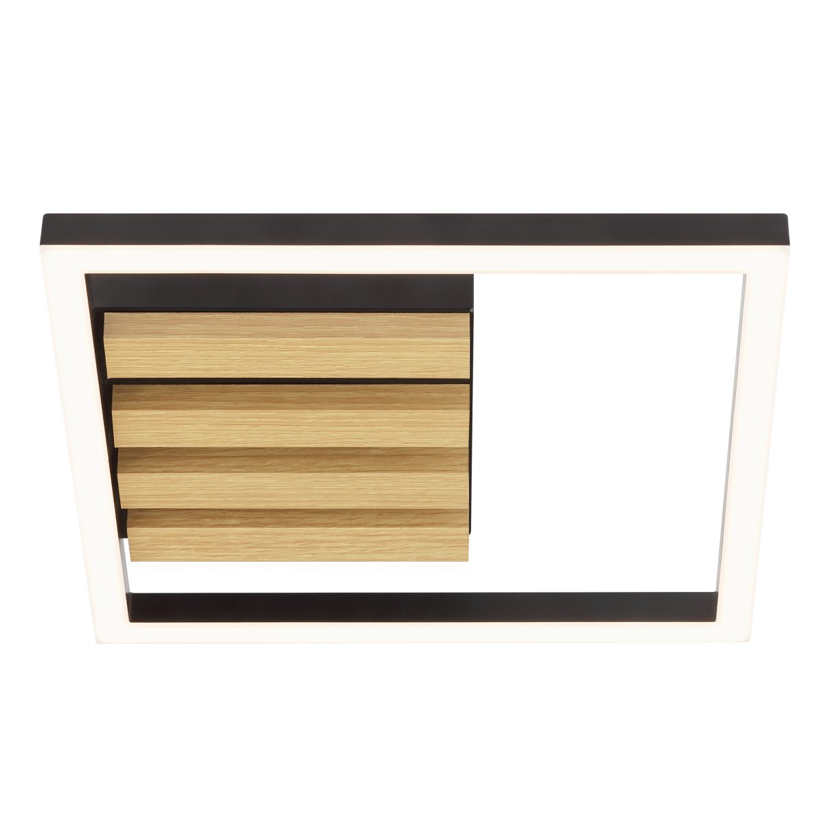 Calma 28cm Zwart plafondlamp Van Brilliant - De lamp is dimbaar in drie standen via een standaard wandschakelaar, waardoor je de lichtsterkte eenvoudig kunt aanpassen aan de gelegenheid, zonder dat je een aparte dimmer hoeft te installeren.
