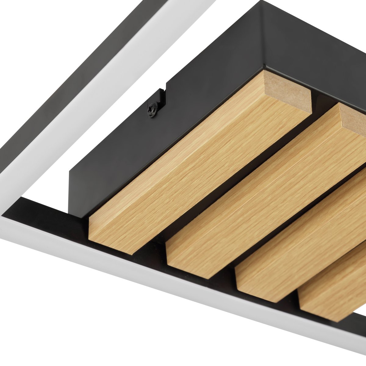 Calma 28cm Zwart plafondlamp Van Brilliant - De lamp is dimbaar in drie standen via een standaard wandschakelaar, waardoor je de lichtsterkte eenvoudig kunt aanpassen aan de gelegenheid, zonder dat je een aparte dimmer hoeft te installeren.