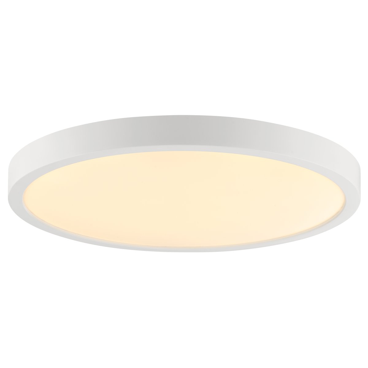 Jade Ø38 Wit badkamerlamp Van Brilliant - Het witte frame omsluit een groot LED-paneel dat een helder en gelijkmatig licht over het gehele oppervlak verspreidt - perfect voor ruimtes waar goede verlichting belangrijk is.