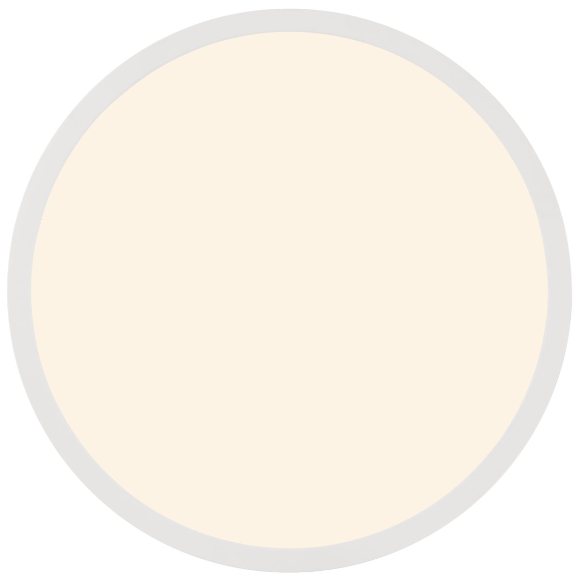 Jade Ø38 Wit badkamerlamp Van Brilliant - Het witte frame omsluit een groot LED-paneel dat een helder en gelijkmatig licht over het gehele oppervlak verspreidt - perfect voor ruimtes waar goede verlichting belangrijk is.