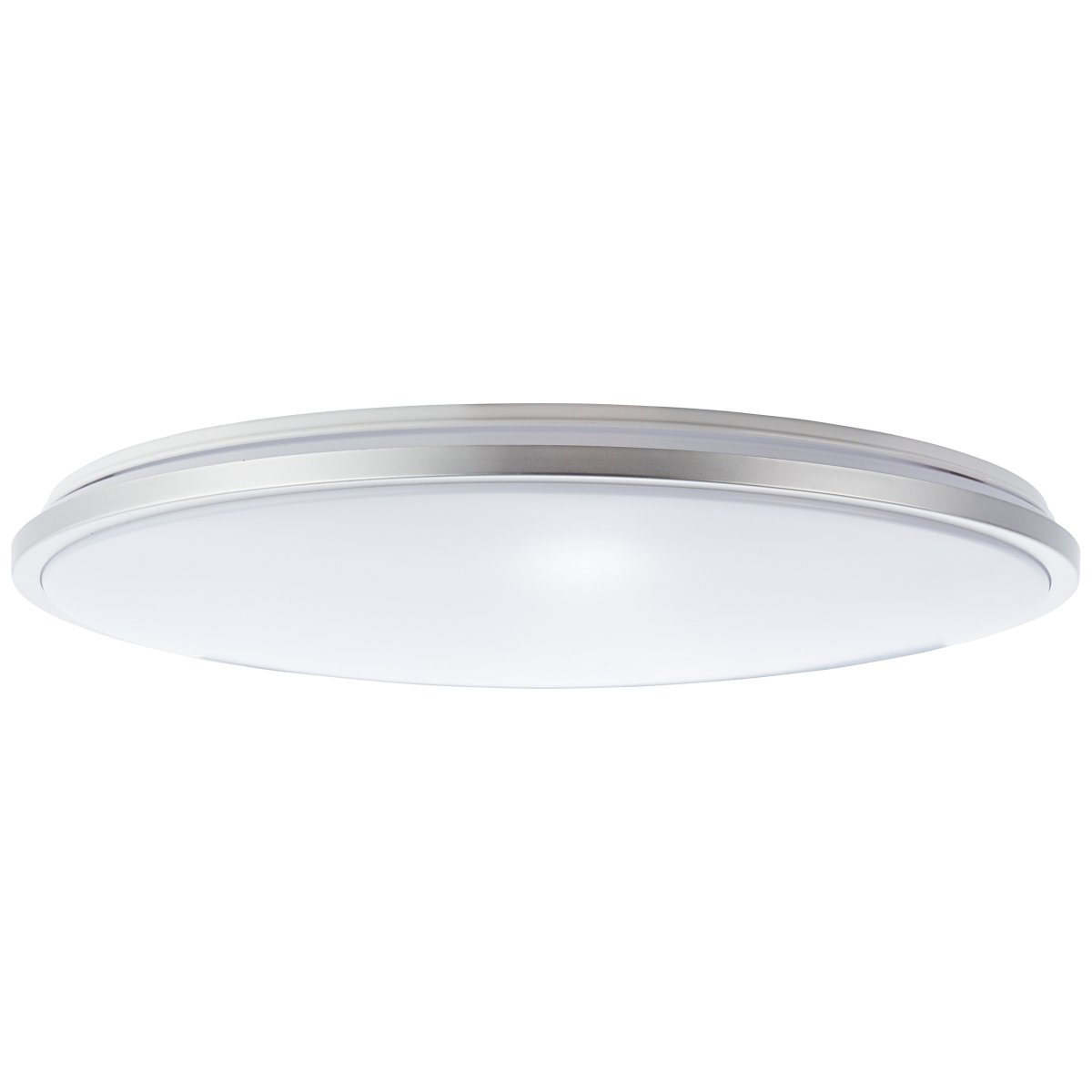 Jamil Ø48 Zilver plafondlamp Van Brilliant - Jamil is ook voorzien van een praktische timer en nachtlampfunctie, waardoor het een functionele keuze is voor bijvoorbeeld slaapkamers, hallen of woonkamers.