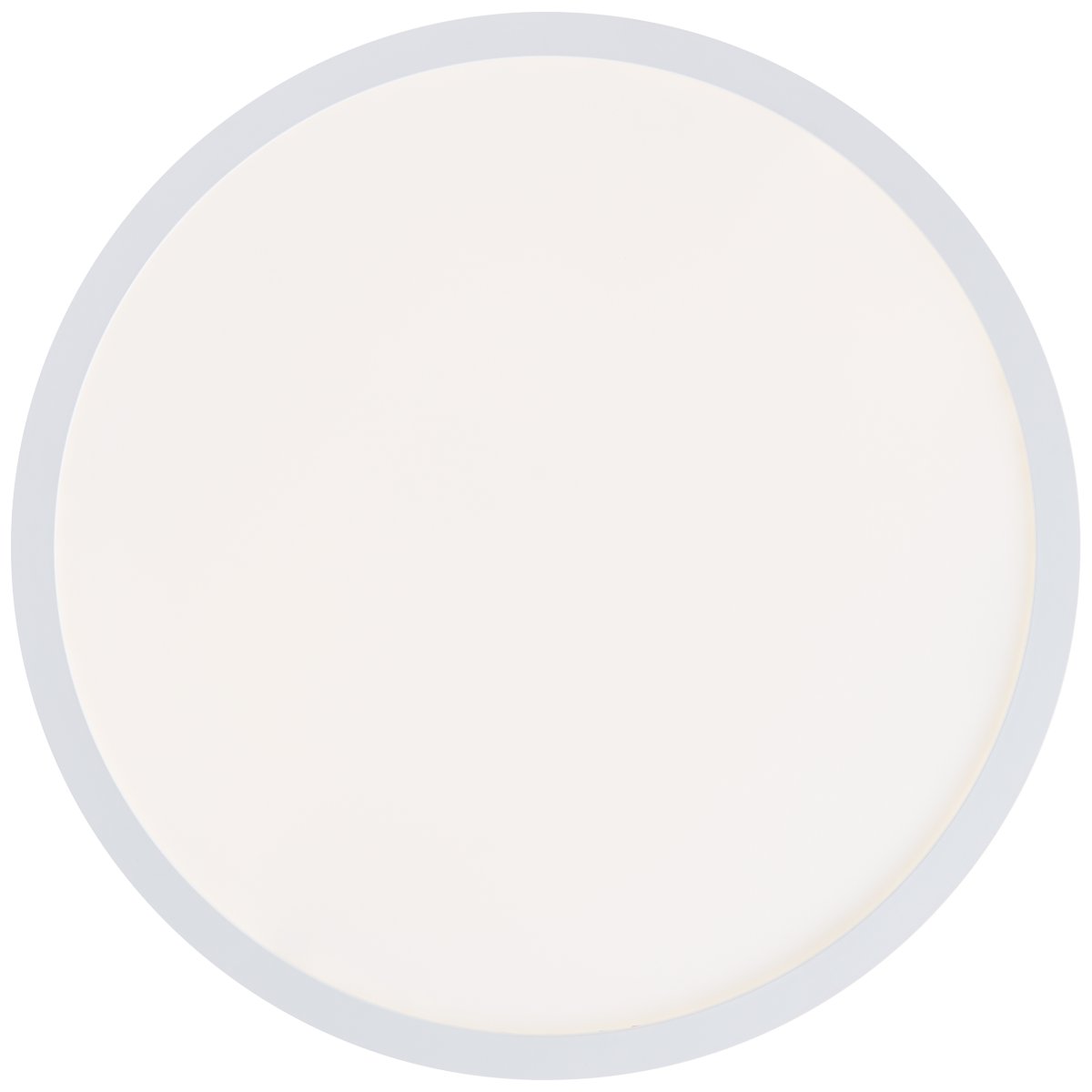 Sorell Ø42 Wit plafondlamp Van Brilliant - De witte kap is voorzien van ge&iuml;ntegreerde led met een lichtsterkte van 2900 lm, die dimbaar is met de meegeleverde afstandsbediening.