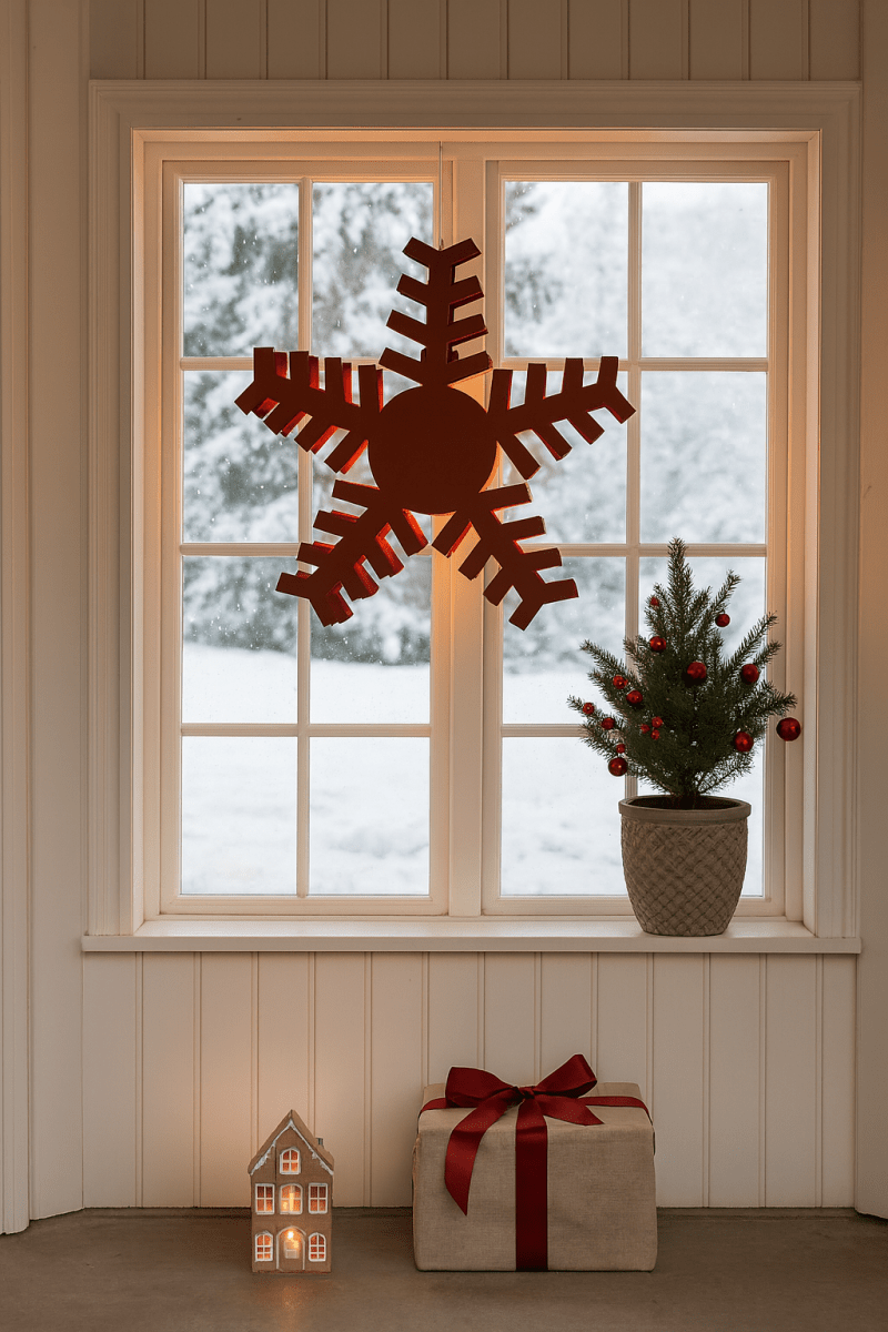 Gleam Ø60 ROOD Van By Rydéns - Gleam combineert stijl en functionaliteit en geeft je huis de ultieme kerstsfeer met deze ster.