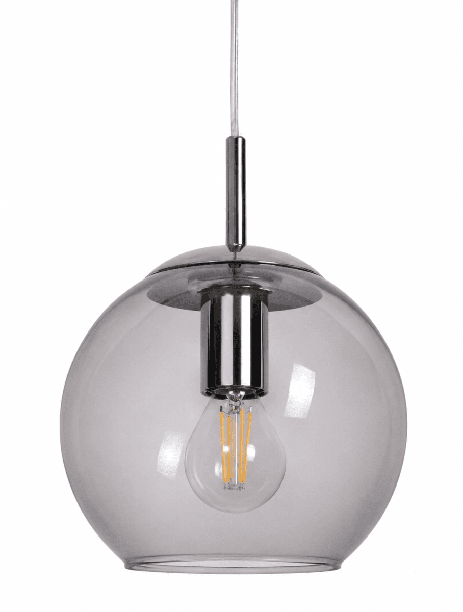  Globi Ø15 Chroom/gerookt raamlamp Van Nordic Lighting - De Globi raamlamp is een stijlvolle en moderne lamp die de kamer een warme en gezellige sfeer geeft.