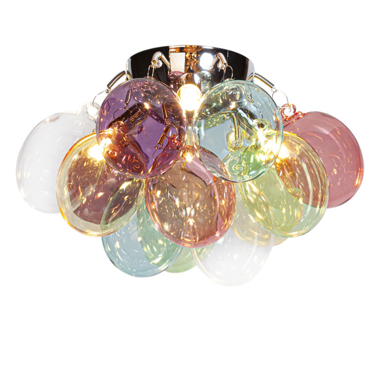 Gross Ø30 Veelkleurig plafondlamp Van By Rydéns - De Gross-familie heeft er een nieuw lid bij in de vorm van het veelkleurige glas.
