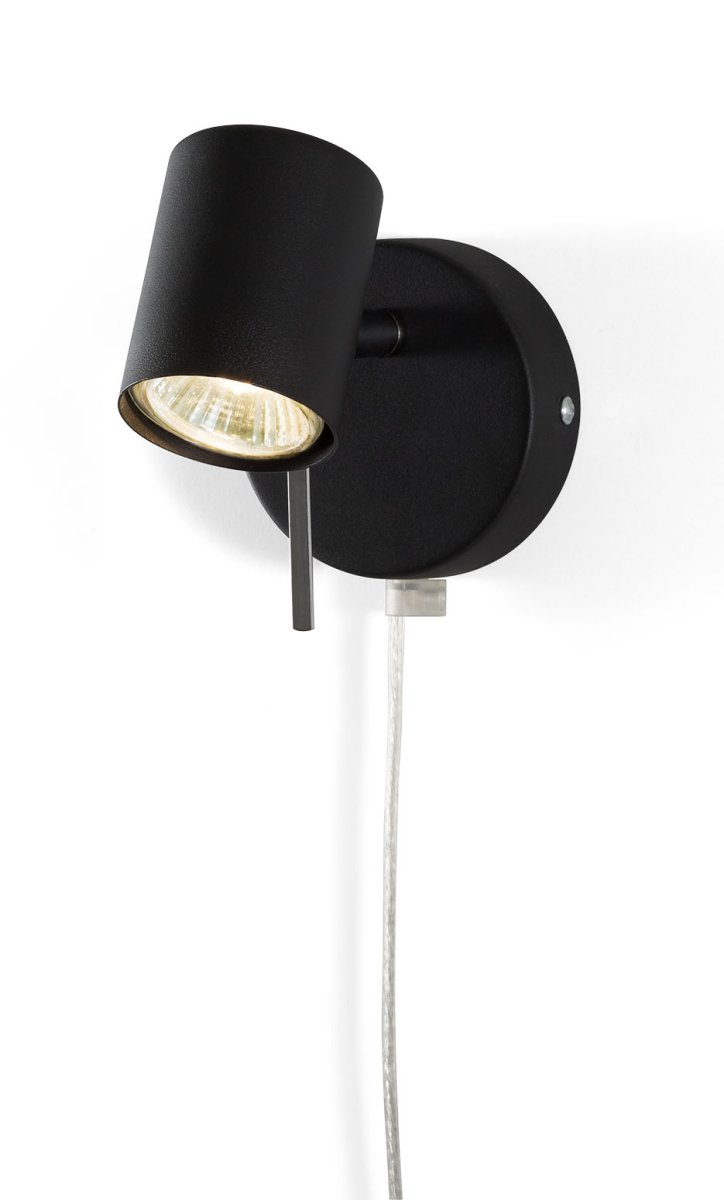 Alpha Zwart leeslamp Van Cottex - Dankzij de beweegbare kop kunt u het licht eenvoudig richten op de plek waar u het nodig hebt.