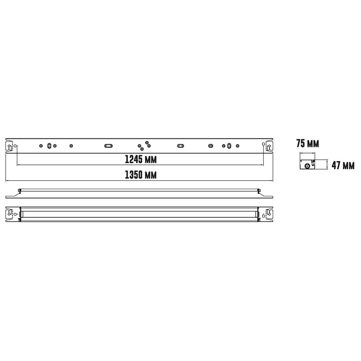 Henry Basic 4000K 135cm Wit Van Designlight - Met een totale lichtopbrengst van 10360 lumen levert de Henry Basic voldoende licht om de meeste armaturen van 1200/1500 mm met T8- of T5-fluorescentielampen te vervangen.