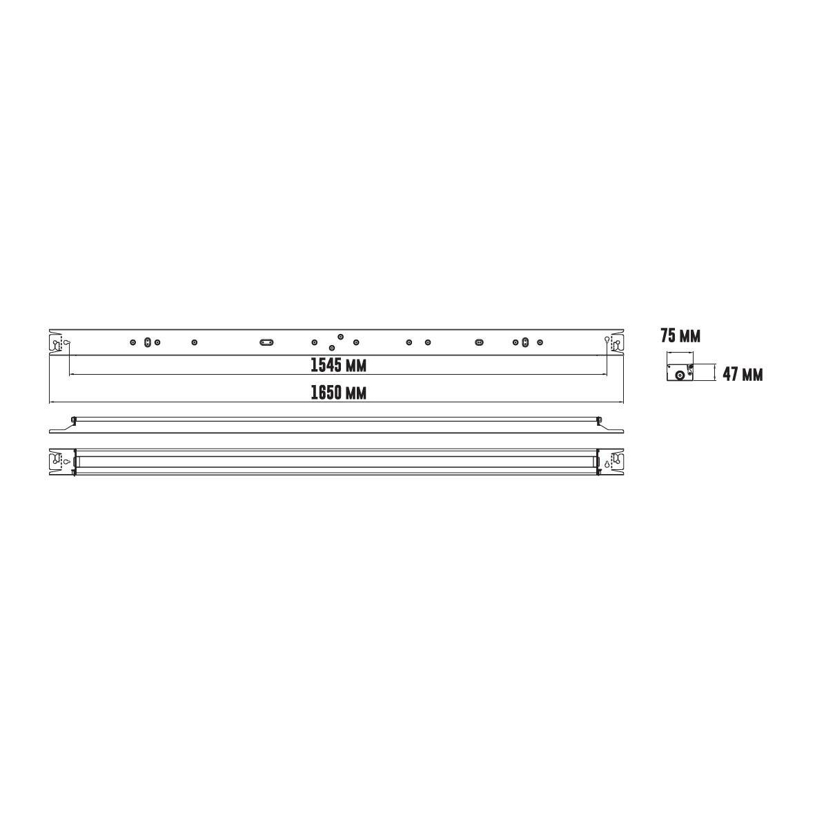 Henry Basic 4000K 165cm Wit Van Designlight - De Henry Basic kan een volledige 13600lm leveren, wat voldoende is voor de meeste ruimtes met een hoge lichtbehoefte.