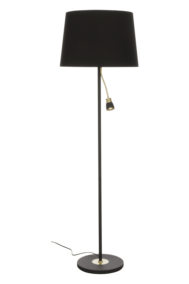 Eketorp Zwart vloerlamp Van Aneta Lighting - Het is aan te raden om de lamp in de woonkamer of bij de bank te plaatsen als leeslamp.