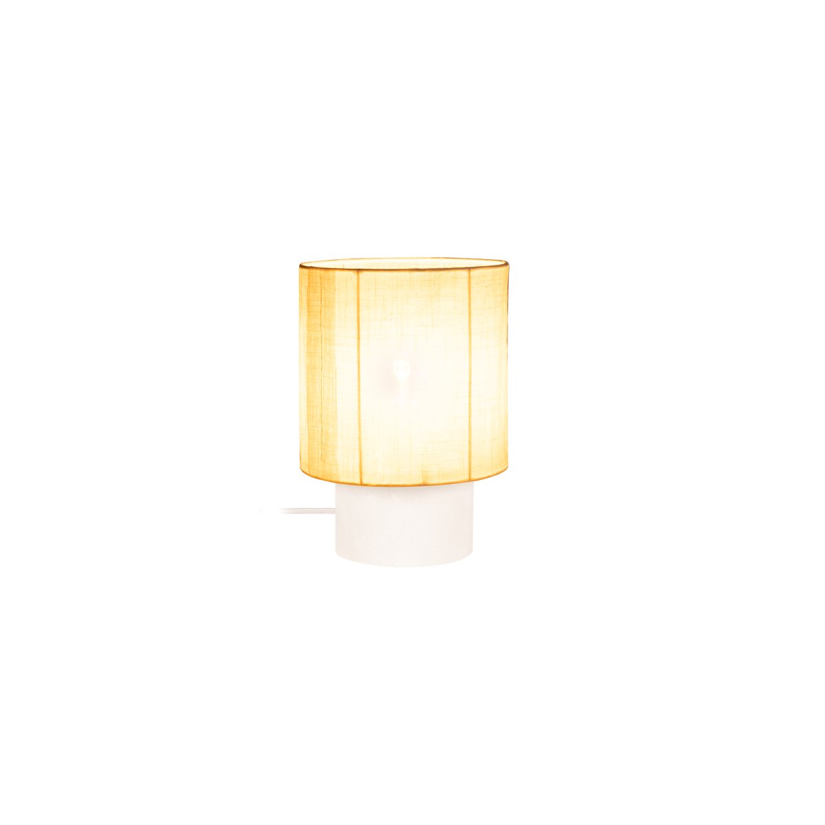 Tissaja 28cm Wit tafellamp Van Lucide - Het resultaat is een warme en uitnodigende verlichting die perfect past op een nachtkastje, bij het raam of op een dressoir in de woonkamer.