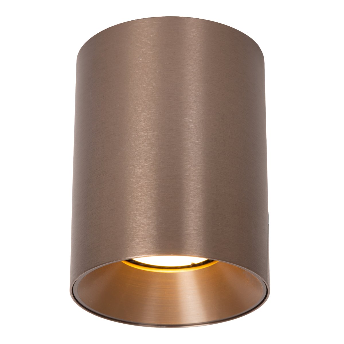 Gerti Bruin spot Van Lucide - Gerti is een stijlvolle metalen spot met een elegante bruine, metallic afwerking die een moderne en verfijnde uitstraling geeft.