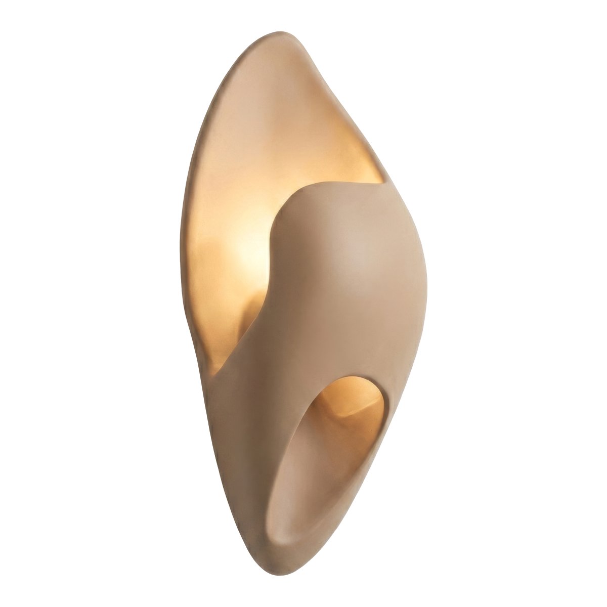Yacinte 30cm Beige wandlamp Van Lucide - Yacinte is een decoratieve wandlamp van beige beton met een zachte, organische vorm die een stijlvolle en moderne uitstraling geeft.