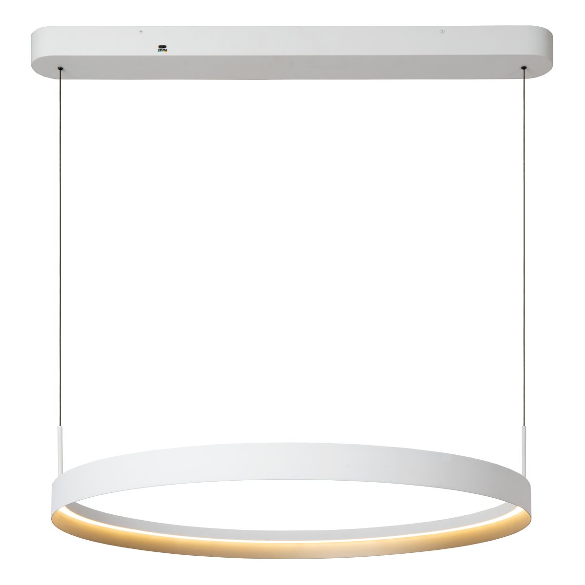 Radiant Ø80 Wit hanglamp Van Lucide - De kleurtemperatuur kan tijdens de installatie via een DIP-schakelaar worden aangepast van warm wit naar koel wit licht, zodat de verlichting eenvoudig kan worden aangepast aan de ruimte en de behoeften.