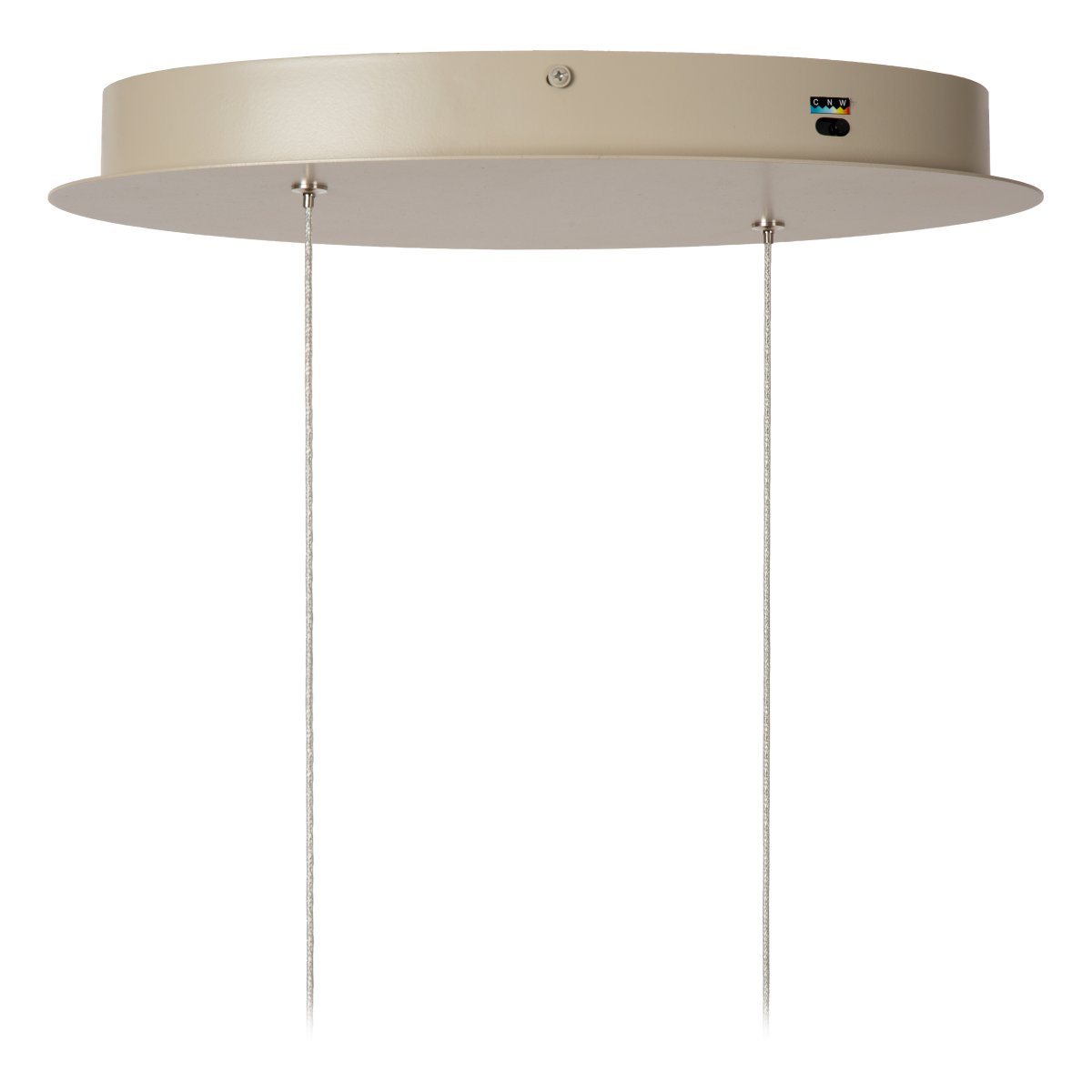 Menuet 140cm Beige hanglamp Van Lucide - Menut is een elegante plafondlamp van beige metaal met een zachte, organische vorm die een moderne en luchtige uitstraling geeft.