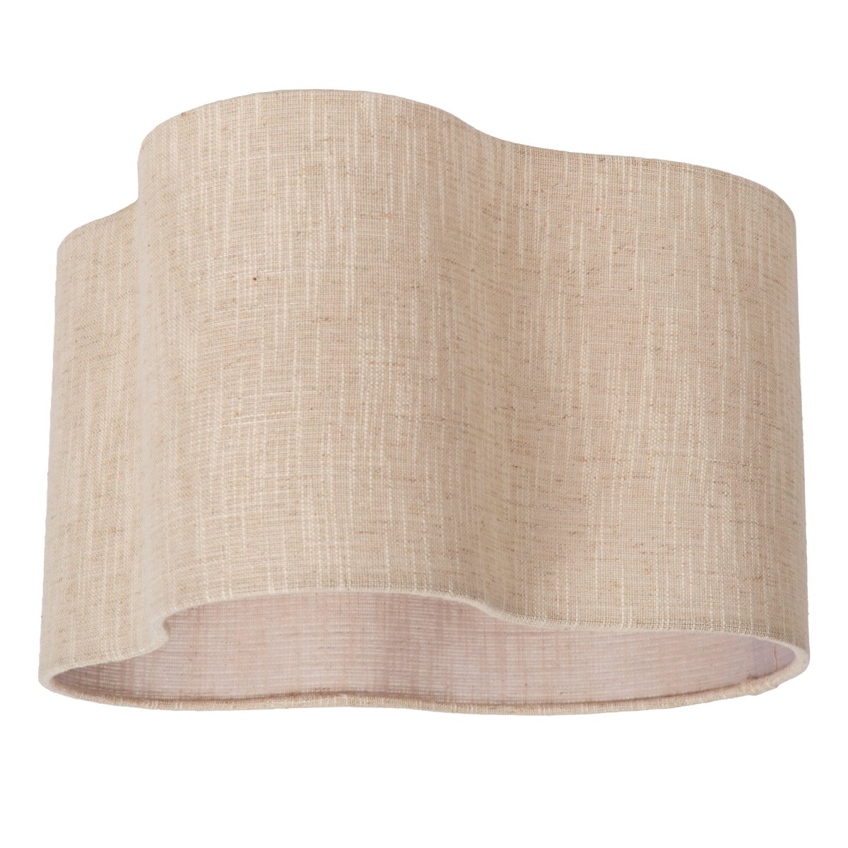 Chantal Ø40 Beige plafondlamp Van Lucide - Chantal is een zachte en uitnodigende plafondlamp met een organische vorm die de kamer een harmonieuze uitstraling geeft.