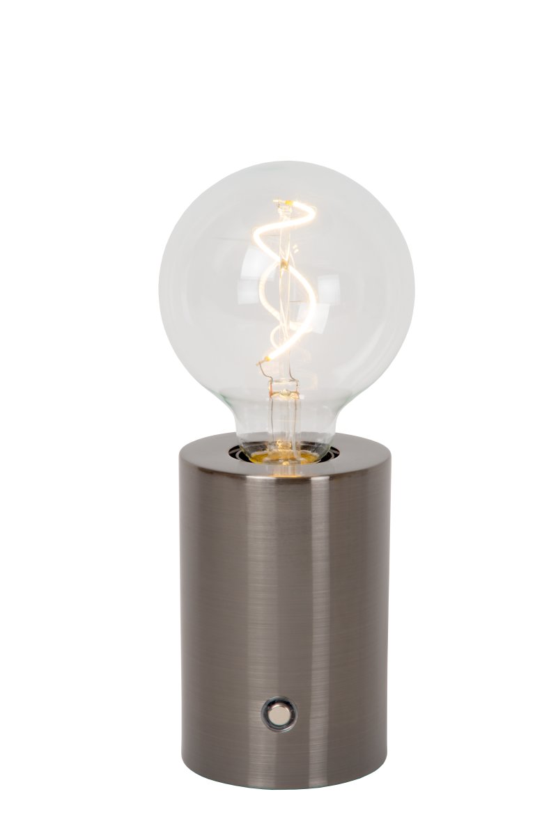 Vivo 23cm Donkergrijs Draagbare Van Lucide - De Vivo tafellamp is een draagbare en elegante lamp, perfect voor een gezellige sfeer.