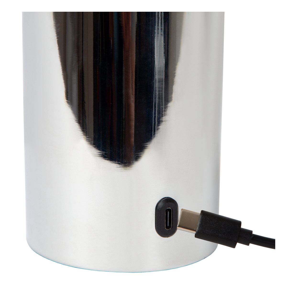 Vivo 23cm Chroom Draagbare Van Lucide - De Vivo tafellamp is een draagbare en elegante lamp, perfect voor een gezellige sfeer.