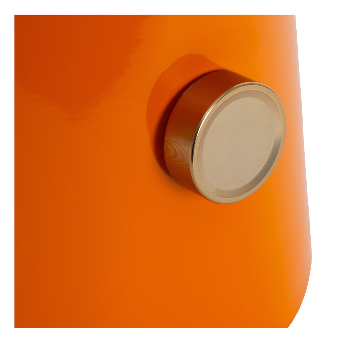 Barone 52cm Oranje tafellamp Van Lucide - De lamp verspreidt een aangename gloed en staat zowel op een bureau als op een bijzettafel.