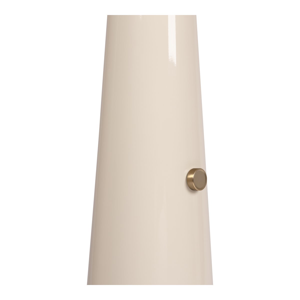 Barone Crème wit vloerlamp Van Lucide - Barone is een elegante metalen vloerlamp met een zachte cr&egrave;mekleurige afwerking en stijlvolle messing details.