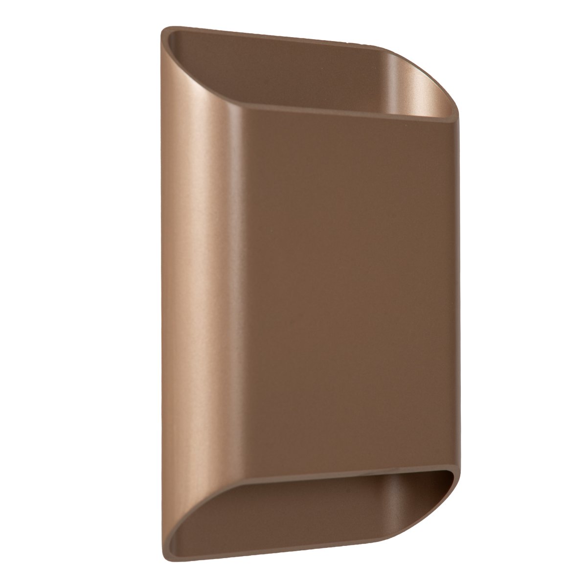 Atila II Bruin badkamerlamp Van Lucide - Atila is een stijlvolle badkamerwandlamp van aluminium met een bruine, metallic afwerking die een verfijnde en moderne uitstraling geeft.