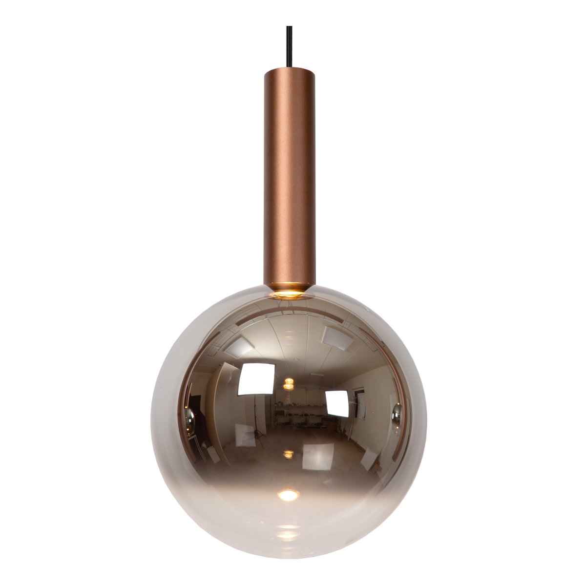 Jasmine 138cm Koper hanglamp Van Lucide - Jasmine is een opvallende en sculpturale hanglamp met een breedte van circa 140 cm en een elegante koperen afwerking.