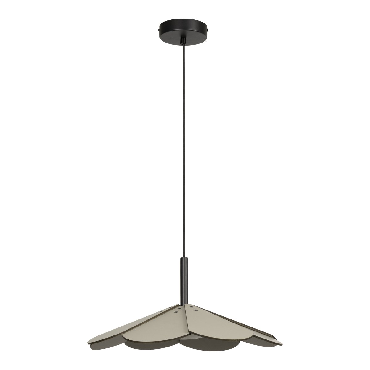 Blomster Ø47 Groente hanglamp Van Lucide - Flowers is een decoratieve houten hanglamp met een doffe groene afwerking die een warme en harmonieuze indruk geeft.