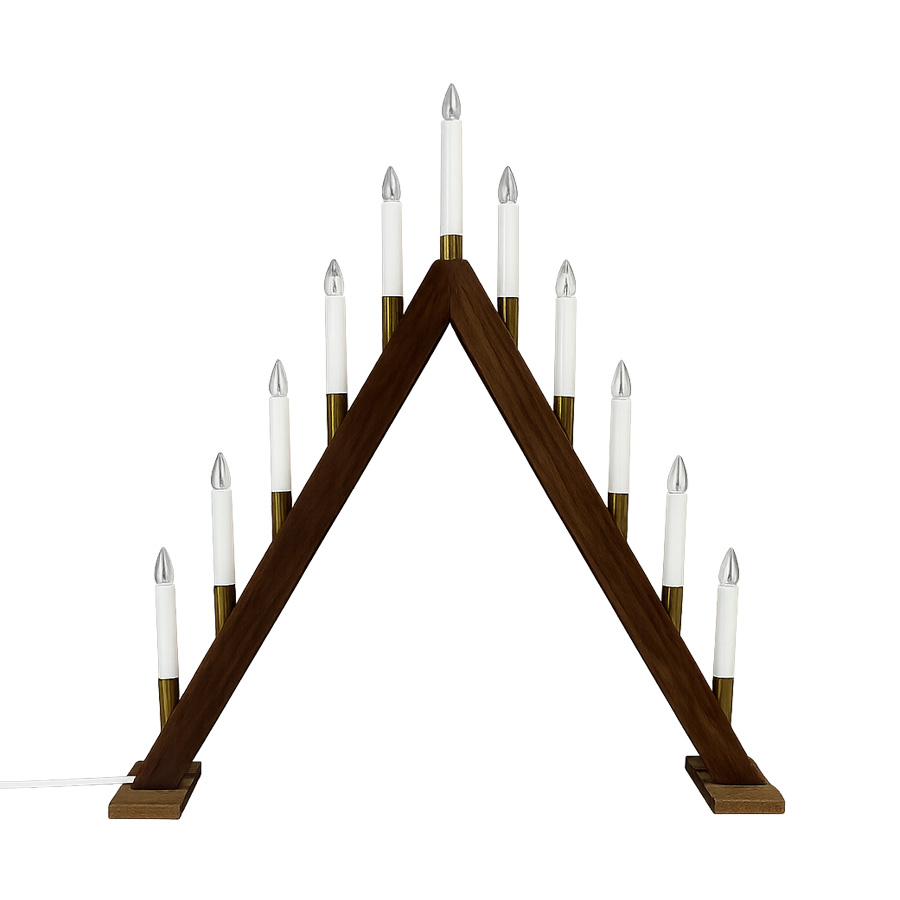 Hilda 11 Hout Van Pixie Design - Hilda is een klassieke kandelaar met elf houten armen.