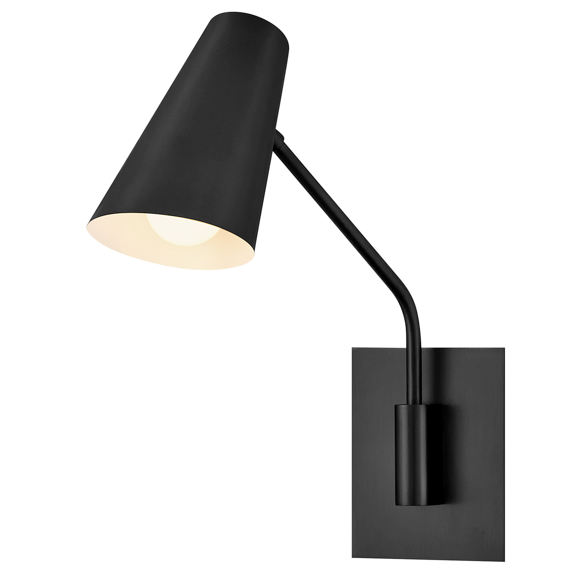 Bray 42cm Zwart leeslamp Van Elstead Lighting - Het slanke ontwerp maakt de lamp een goede keuze als nachtlampje, boven de bank of in een fauteuil.