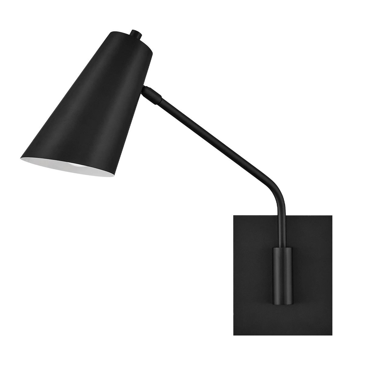 Bray 42cm Zwart leeslamp Van Elstead Lighting - Het slanke ontwerp maakt de lamp een goede keuze als nachtlampje, boven de bank of in een fauteuil.
