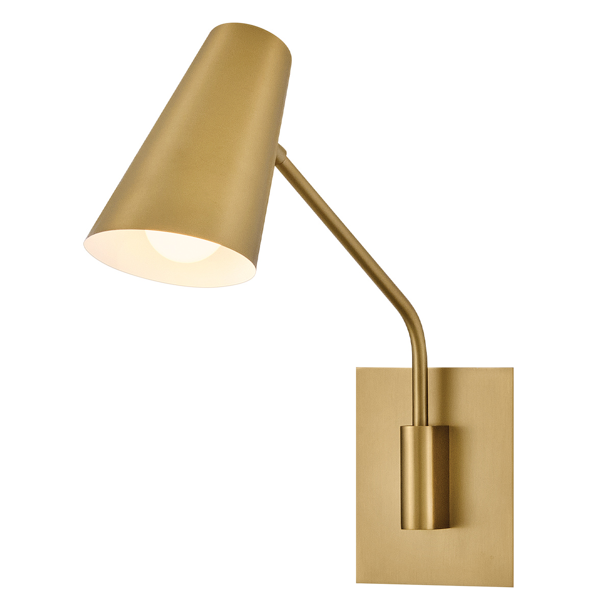 Bray 42cm Messing leeslamp Van Elstead Lighting - Bray is een praktische wandlamp met een minimalistisch design in een gelakte messing afwerking.