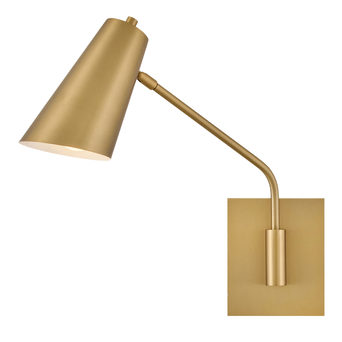 Bray 42cm Messing leeslamp Van Elstead Lighting - Bray is een praktische wandlamp met een minimalistisch design in een gelakte messing afwerking.