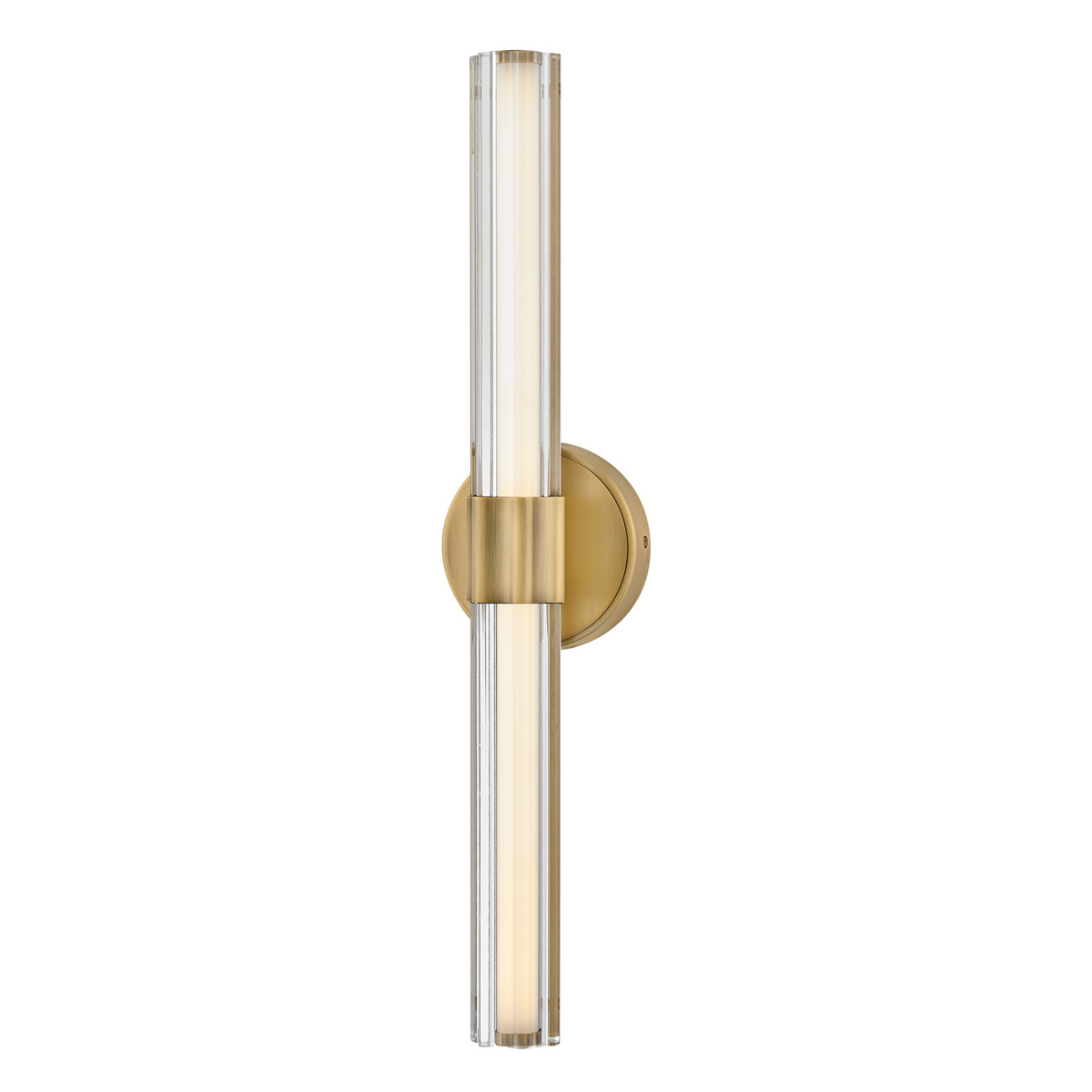 Georgette 60cm Messing badkamerlamp Van Elstead Lighting - Georgette is een elegante badkamerwandlamp met een decoratief en symmetrisch ontwerp.