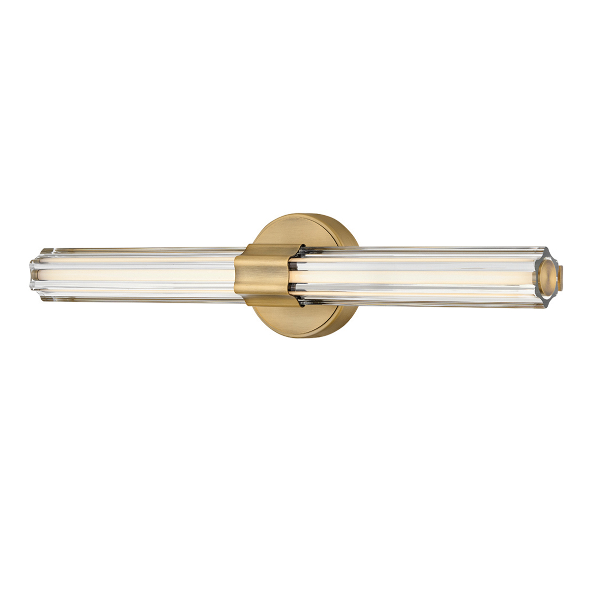 Georgette 60cm Messing badkamerlamp Van Elstead Lighting - Georgette is een elegante badkamerwandlamp met een decoratief en symmetrisch ontwerp.