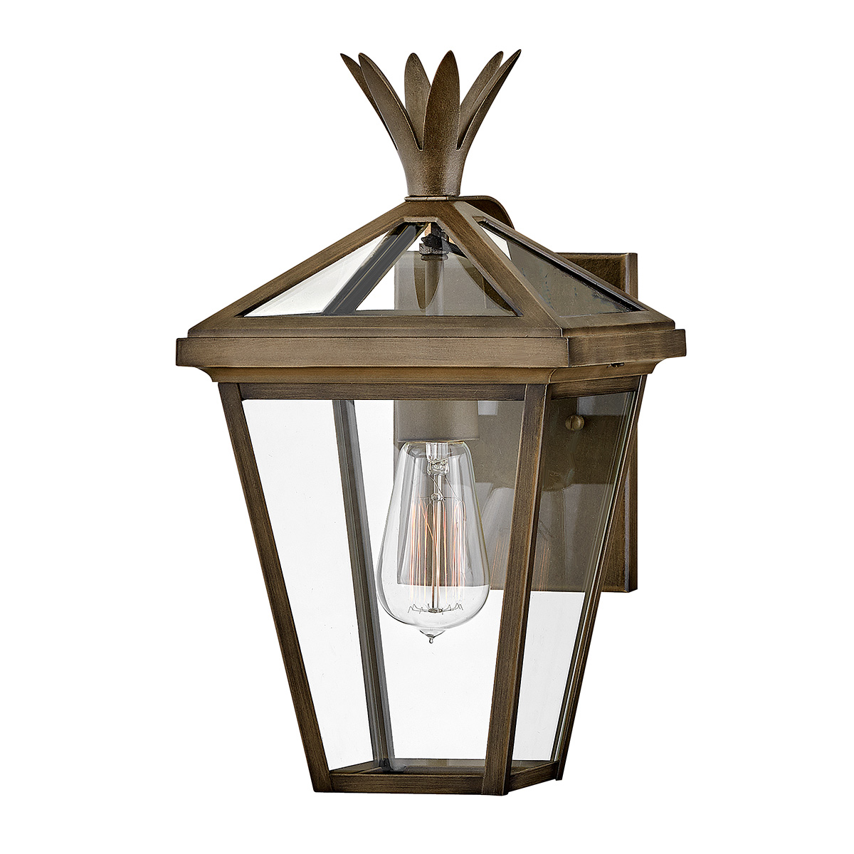 Palma Bronzen buitenlamp Van Elstead Lighting - Palma is gemaakt van aluminium met helder glas en is daardoor duurzaam en heeft een vleugje ouderwetse charme.
