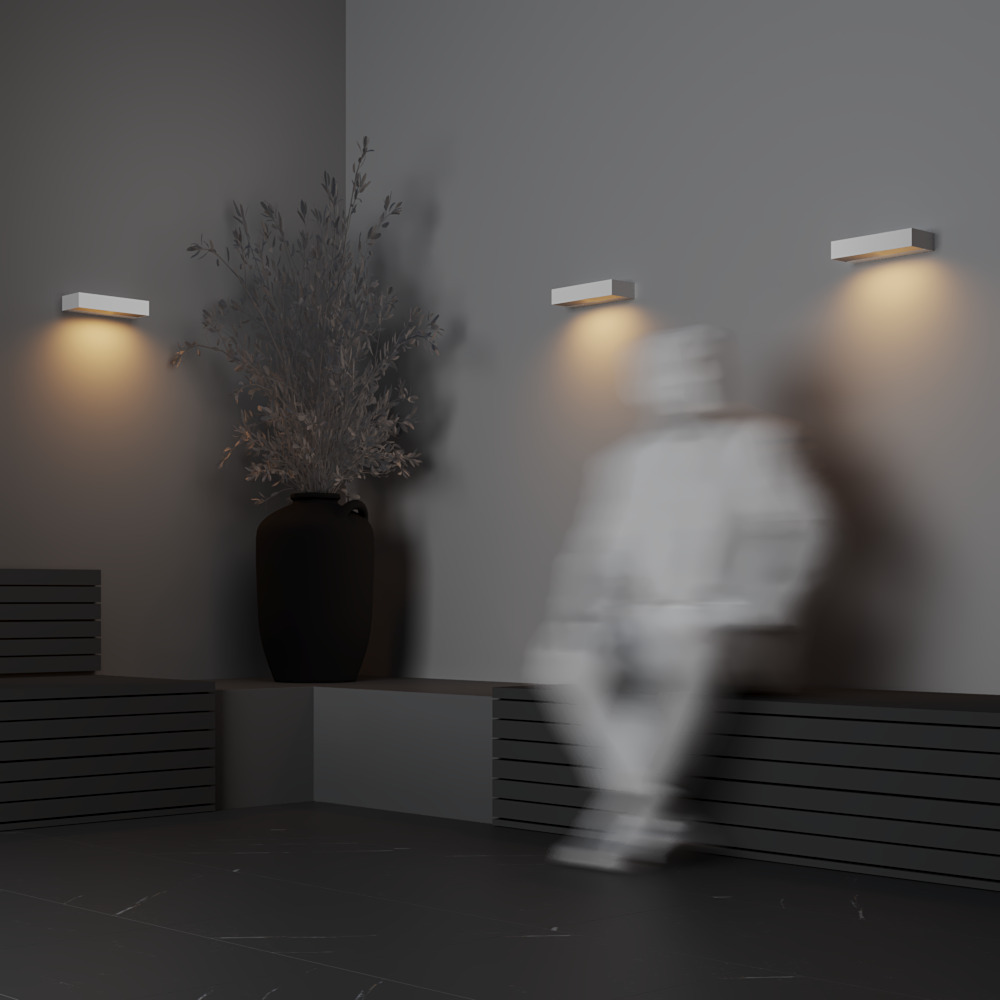 Lot Wit buitenlamp Van Maytoni - De Lot wandlamp is gemaakt van aluminium en glas en heeft een corrosiebestendig ontwerp.