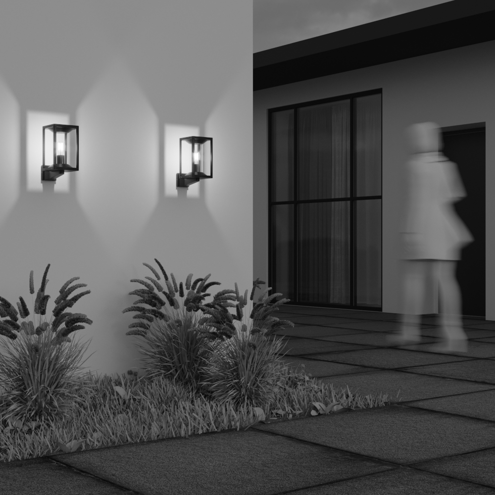 Cell Grafiet buitenlamp Van Maytoni - Dankzij het open ontwerp en het stevige metalen frame verspreidt de lamp een warm en uitnodigend licht, ideaal voor zowel binnen- als buitenomgevingen.