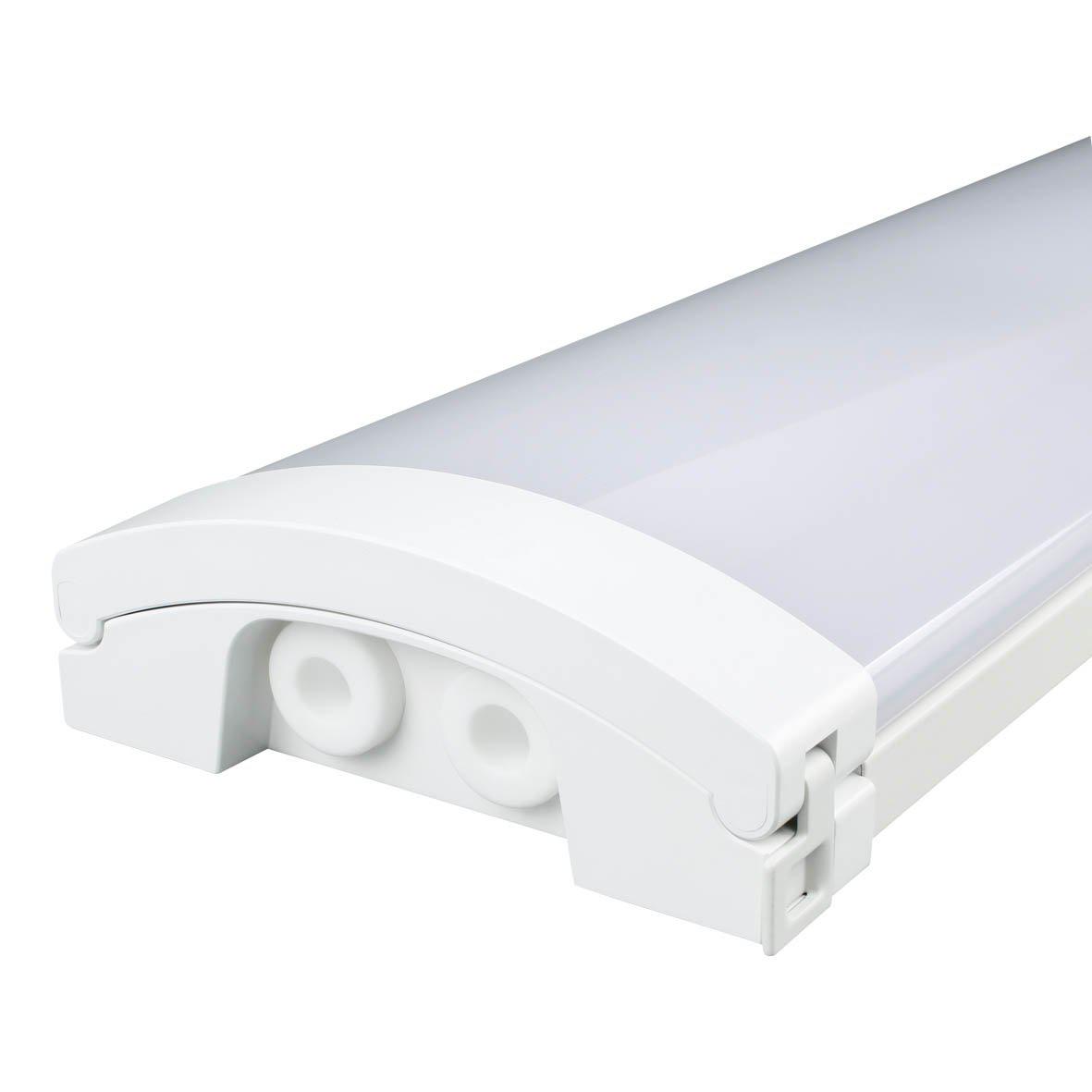 Liny Grab 3000/4000K 150cm Wit Van Designlight - De armatuur is voorzien van een dip-schakelaar voor de selectie van zowel vermogen als kleurtemperatuur (3000 K of 4000 K), waardoor deze flexibel en eenvoudig aan te passen is aan de eisen van het project.