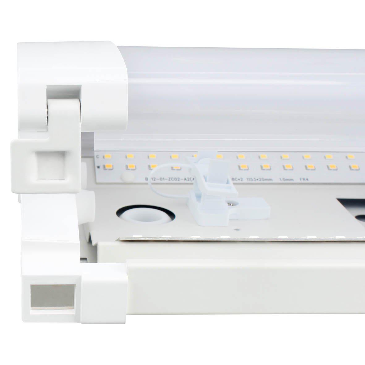 Liny Grab 3000/4000K 150cm Wit Van Designlight - De armatuur is voorzien van een dip-schakelaar voor de selectie van zowel vermogen als kleurtemperatuur (3000 K of 4000 K), waardoor deze flexibel en eenvoudig aan te passen is aan de eisen van het project.