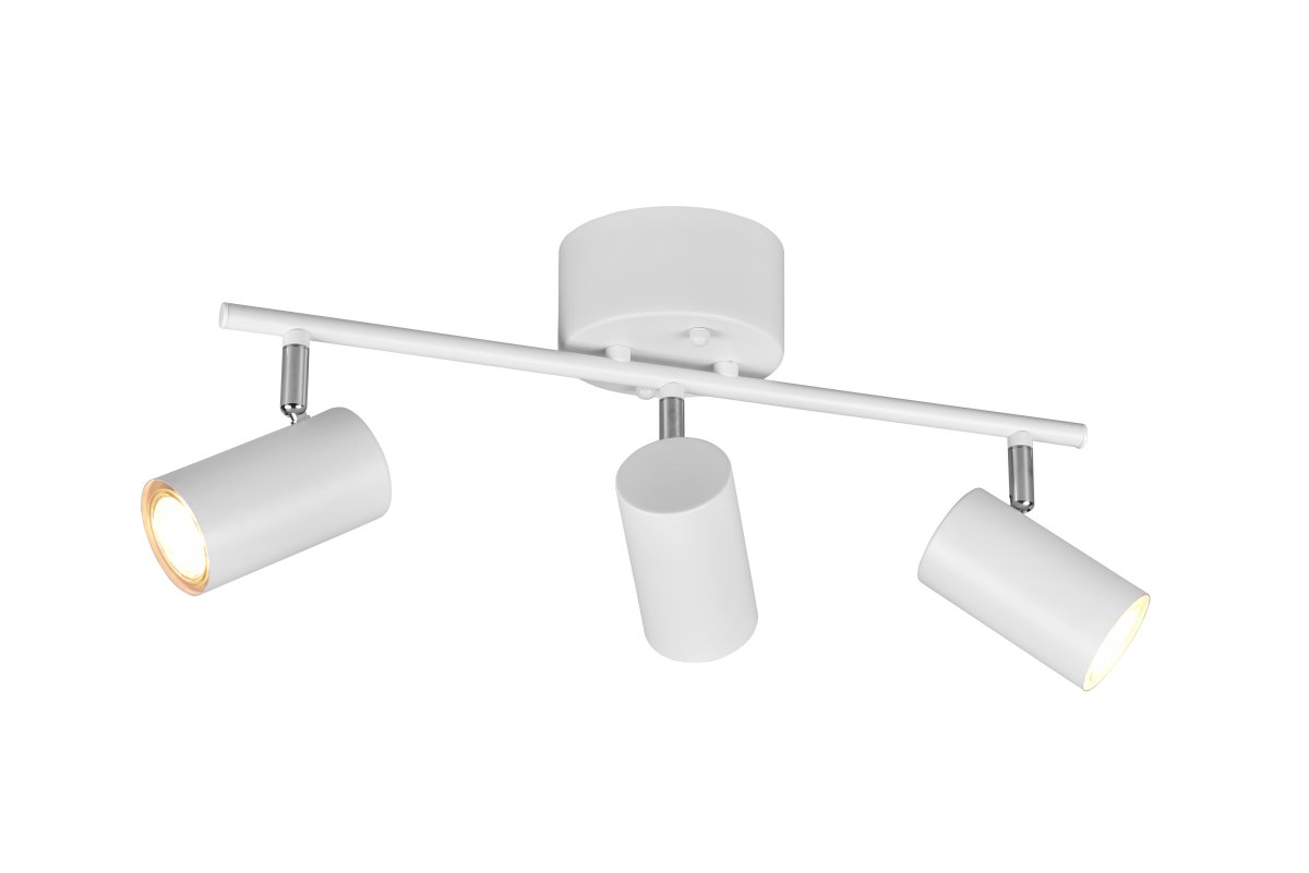 Marlina 3 Wit spot Van Trio Lighting - De moderne plafondlamp MARLEY met 3 lampen biedt persoonlijke verlichting in de woonkamer of hal.