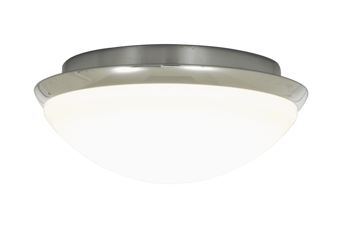 Siracusa Ø25 Wit badkamerlamp Van Aneta Lighting - De lamp wordt met schroeven aan het plafond bevestigd en de stroomaansluiting is vast.