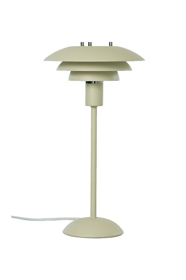 Epsilon 37cm Beige tafellamp Van Aneta Lighting - Door het kleine scherm is het bijvoorbeeld geschikt voor in een etalage of op een plank.
